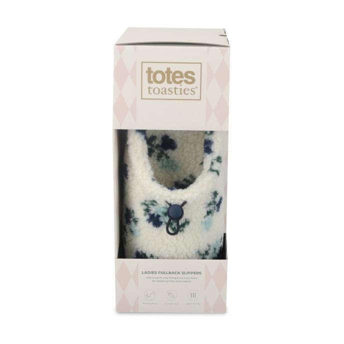 totes toasties® Ladies Full Back Slipper With Toggle Floral Extra Image 7